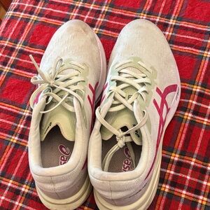 ASICS Women's Sneakers - White and Pink